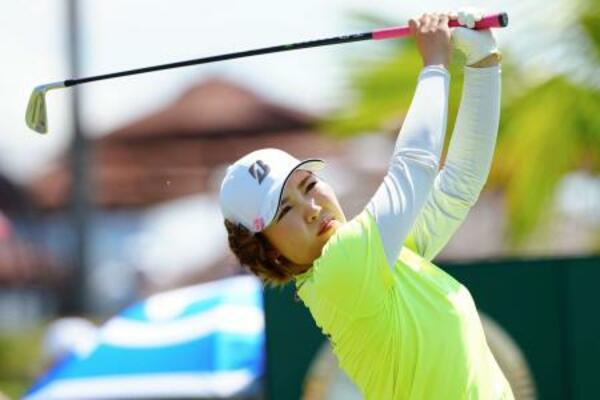 第2ラウンド、通算8アンダーで4位の古江彩佳=クアラルンプール・クラブ(共同)