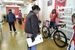 会場に展示された自転車。宇都宮ブリッツェンのレースに使われた