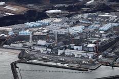 東電処理水、再び放出停止