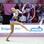 新体操、喜田は個人総合９位