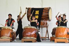 郷土芸能、勇壮に、華やかに　大田原・なかがわ水遊園で４年ぶりフェス
