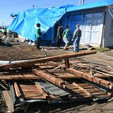 下野で突風、住宅３軒被害　気象台が現地調査
