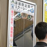 「見てるぞ、盗撮犯」　宇都宮駅のエスカレーター横に鏡　全国に広がる盗撮対策、県内ＪＲ駅構内に初の設置