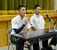 Ｕ18アジア選手権終了後に記者会見し、大学進学を表明した入江。左は今井（現西武）