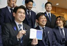 森保監督ら文科相表敬訪問