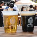 宇都宮・バンバ市民広場にマルエフカー登場　アサヒ生ビールをPR