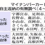 マイナカード返納、県内でも　16市町で少なくとも46件　安全性への不安か