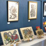 「ＳＮＳとはまた違う」緻密なボールペン画40点　小山で画家・小林さんが「竜」テーマに作品展