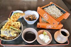 足利　　九一そば　第一立花えび天丼セット