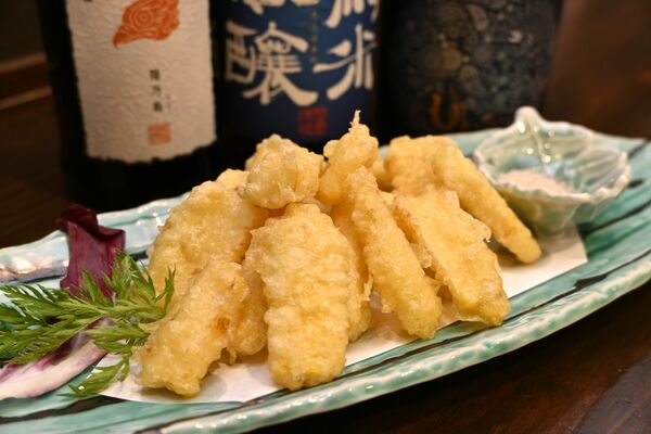 スティック状で食べやすい「とうもろこし天」
