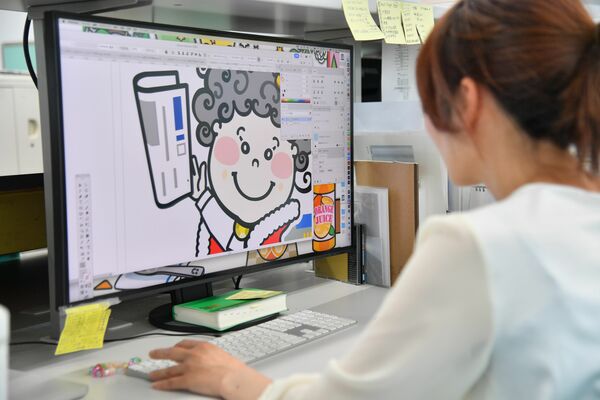 パソコンを使って描かれたデザイン