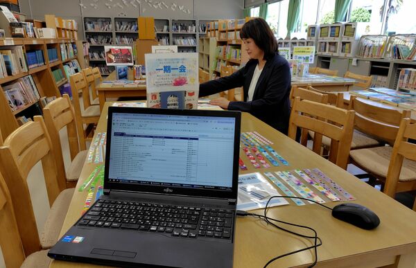 読書推進にＩＣＴを活用する上河内中