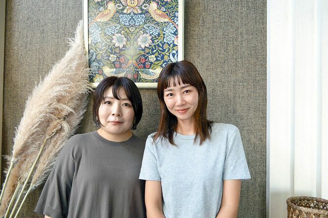 柴田愛香さん(38)㊨と齋藤由香里さん(37)㊧・佐野