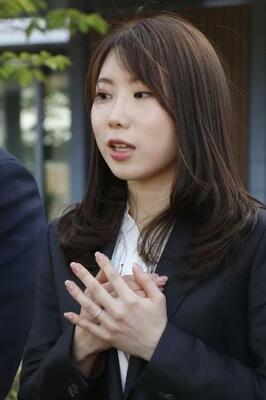 福山里帆さん=4月21日、金沢市