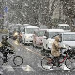 栃木県内広範囲で雪舞う　15～16日、北部で警報級大雪の恐れ
