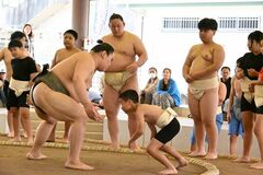 【夕刊】十両・三田関らが地元で指導