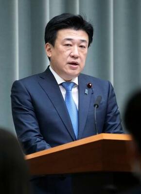 　記者会見する木原官房長官＝９日午後、首相官邸