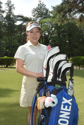 全米女子オープンゴルフに挑戦する池羽＝小山ＧＣ