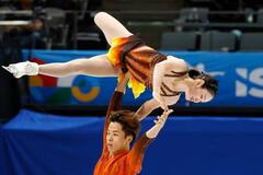 長岡柚奈、森口澄士組は４位発進