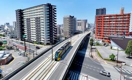 ＬＲＴ開業２年