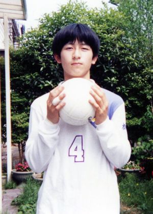 中学校ではバレーボール部に入った大さん