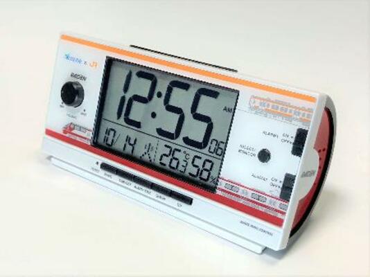 　ＪＲ東海と名古屋鉄道のグループ会社がコラボした目覚まし時計の名鉄バージョン（ＪＲ東海提供）