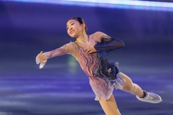 　エキシビションで演技する千葉百音＝国立代々木競技場