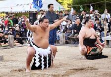豊昇龍、熊本で土俵入り