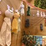 真岡のおふろcafe、忘れ物タオルでてるてる坊主　年間1000枚以上　…