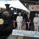いちごの日イヴ、新鹿沼駅が“イチゴ尽くし”に　市と東武鉄道がイベント　…