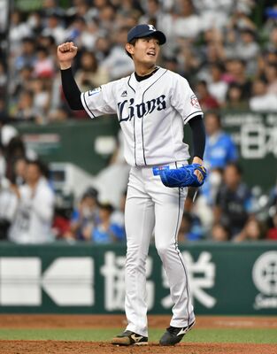 2019年５月５日の楽天戦でプロ初完封勝利を挙げた今井＝メットライフドーム