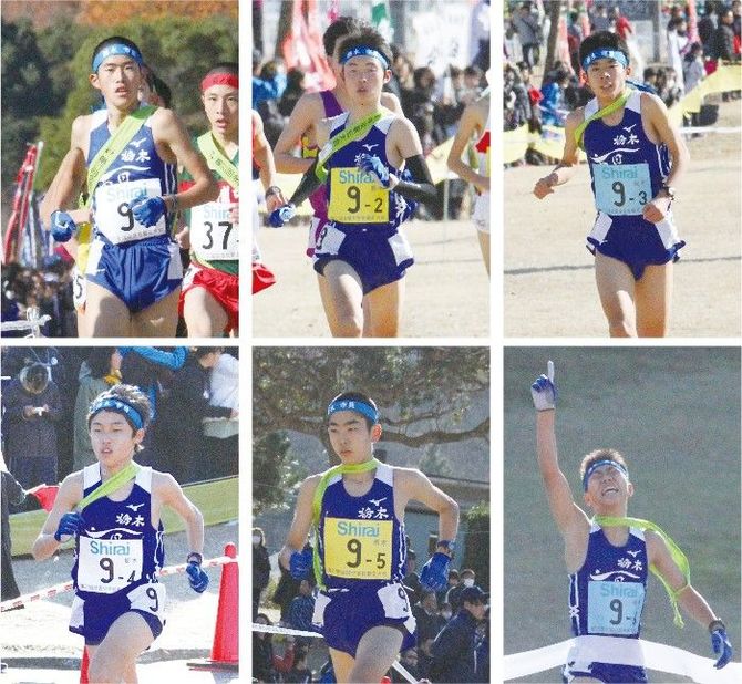 昨年12月、滋賀県で 開催された「第27回 全国中学校駅伝大会」 で優勝したメンバー