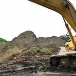 撤去した場所にまた　県外業者が清原地区に大量の土砂不法投棄　宇都宮