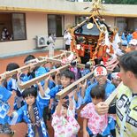 元気に「わっしょい」　市貝で人気の続谷夏祭り復活　田園地帯にかけ声響く
