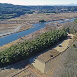 那珂川左岸で「霞堤」建設進む　台風19号被害の那須烏山　高さ増した姿お…