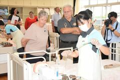 真岡北陵高の授業視察