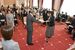 県看護大会で表彰状を受け取る受賞者ら＝12日午前、県庁昭和館