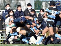 国学院栃木初戦突破　全国高校ラグビー・２回戦　茗渓学園に43－12