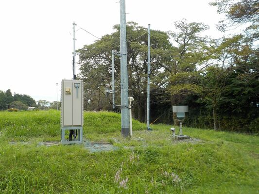 15日で運用が終了する「今市」観測所（宇都宮地方気象台提供）