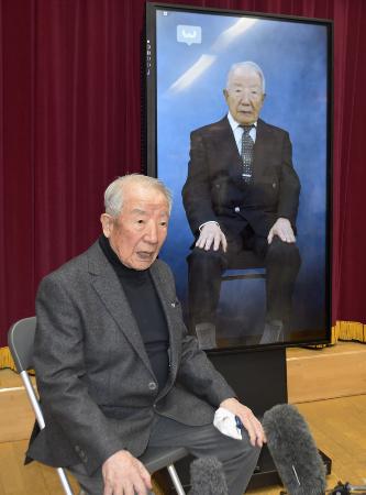 　ＡＩ語り部システムと被爆者の西岡洋さん