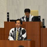 牛柄法被姿の議会で“モー”アピール　生乳産出額全国２位の那須塩原　市議ら40人イベントＰＲ