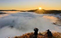 茂木の鎌倉山で雲海