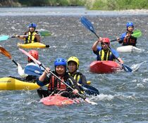 馬頭高で恒例のカヌー訓練