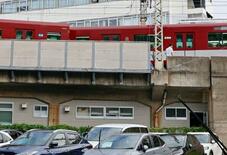 近鉄京都駅で普通電車が脱線
