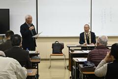 谷萩長老招き学ぶ