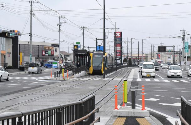 住宅地の上昇率が３年連続トップのゆいの杜４丁目付近。ＬＲＴ開業で利便性が向上している＝25日午後
