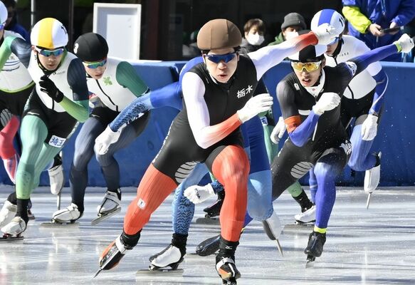 スピード成年男子で表彰台を狙う小川(県スポーツ協会)=前回大会より