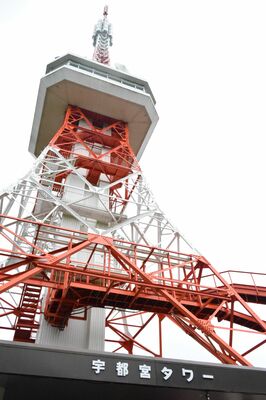 15日に無料開放される宇都宮タワー＝12日午後、宇都宮市塙田５丁目
