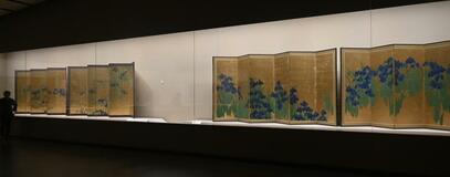 国宝 燕子花図屏風を公開