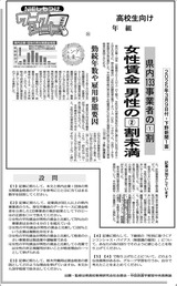 県内企業の男女の賃金格差